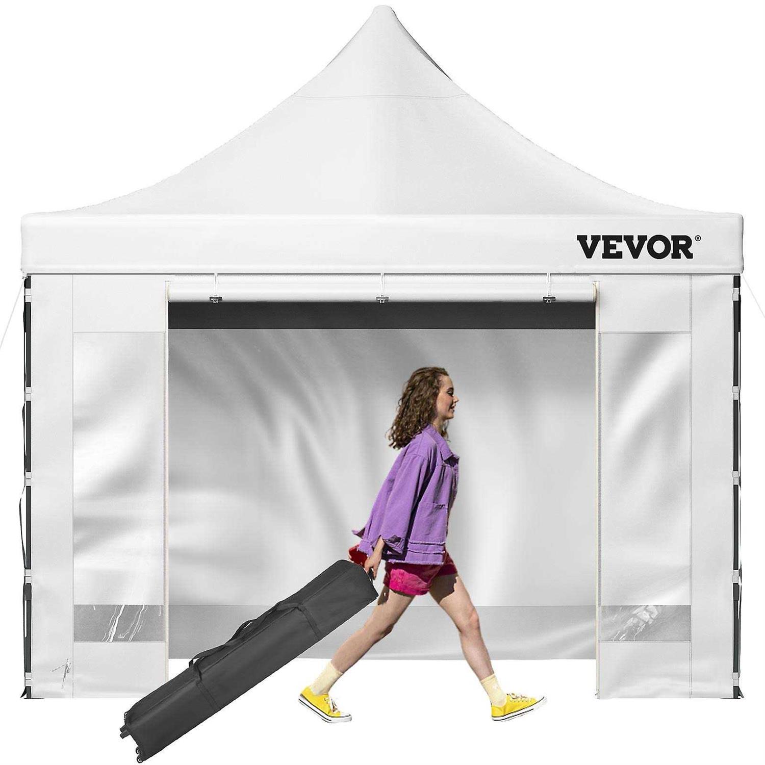 VEVOR 10 Ft. x 10 Ft. Pop Up Canopy Tent Outdoor Patio Gazebo Tent Uv Resistant Waterproof Instant Gazebo Shelter - Image 4