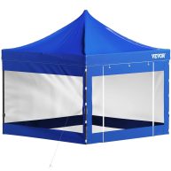 VEVOR 10 Ft. x 10 Ft. Pop Up Canopy Tent Outdoor Patio Gazebo Tent Uv Resistant Waterproof Instant Gazebo Shelter