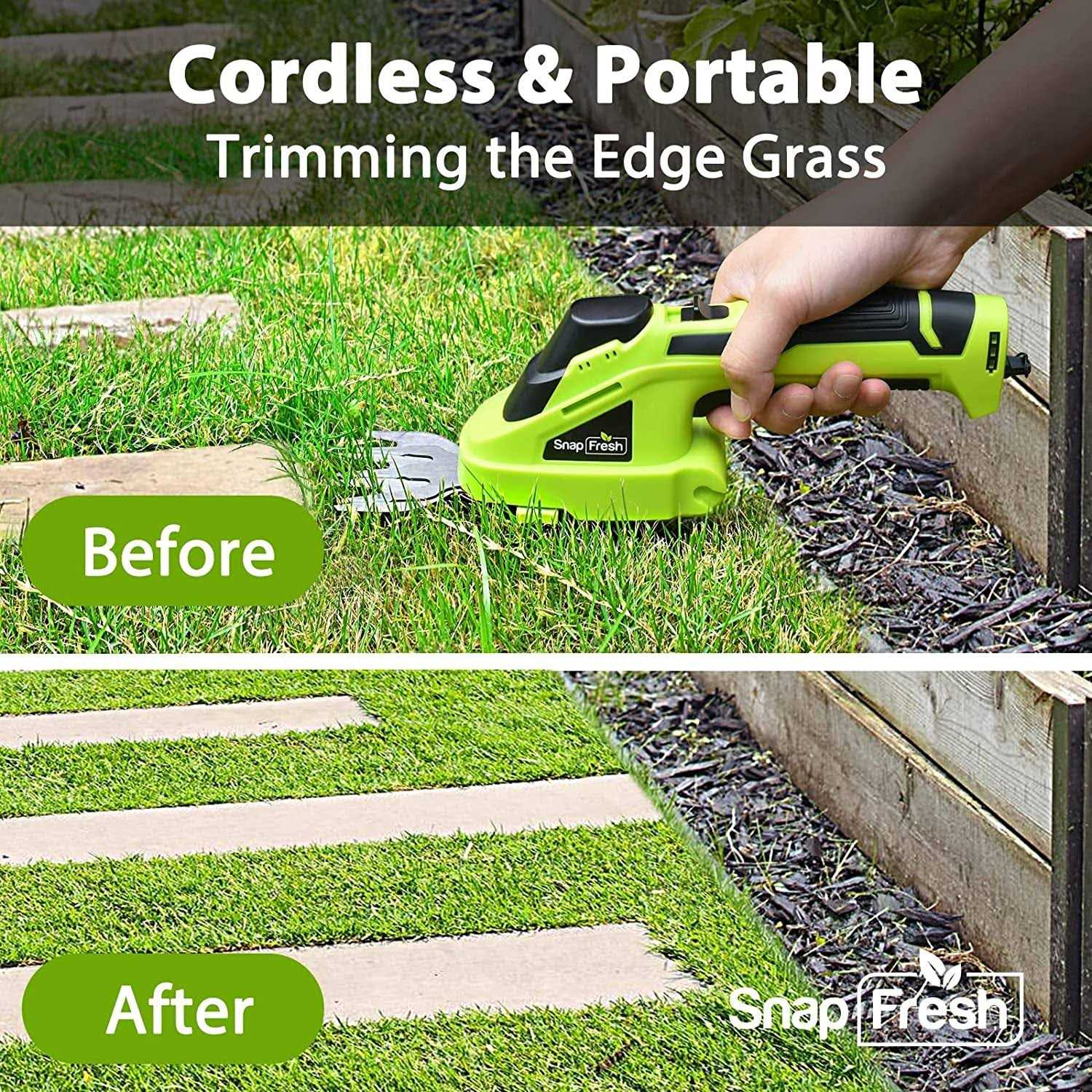 Snapfresh Cordless Grass Shears 2-in-1 Handheld Hedge Trimmer - Image 4
