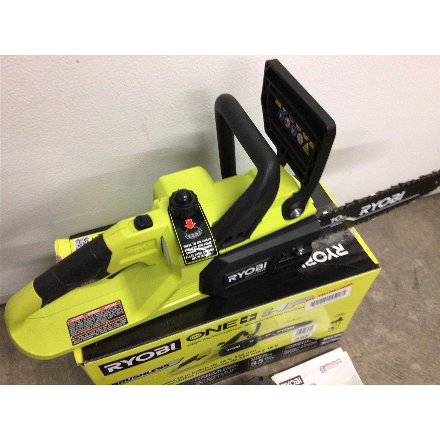 RYOBI ONE+ HP 18V Brushless 10 in. Battery Chainsaw with 4.0 - Image 3