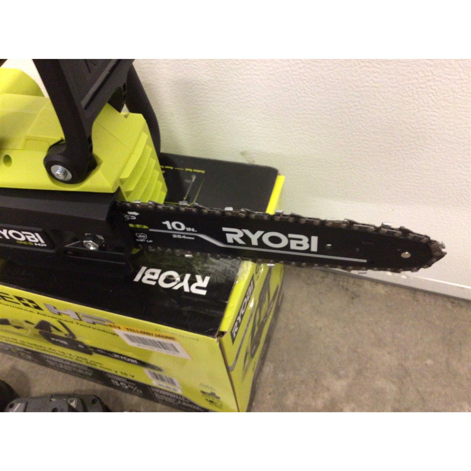 RYOBI ONE+ HP 18V Brushless 10 in. Battery Chainsaw with 4.0 - Image 4