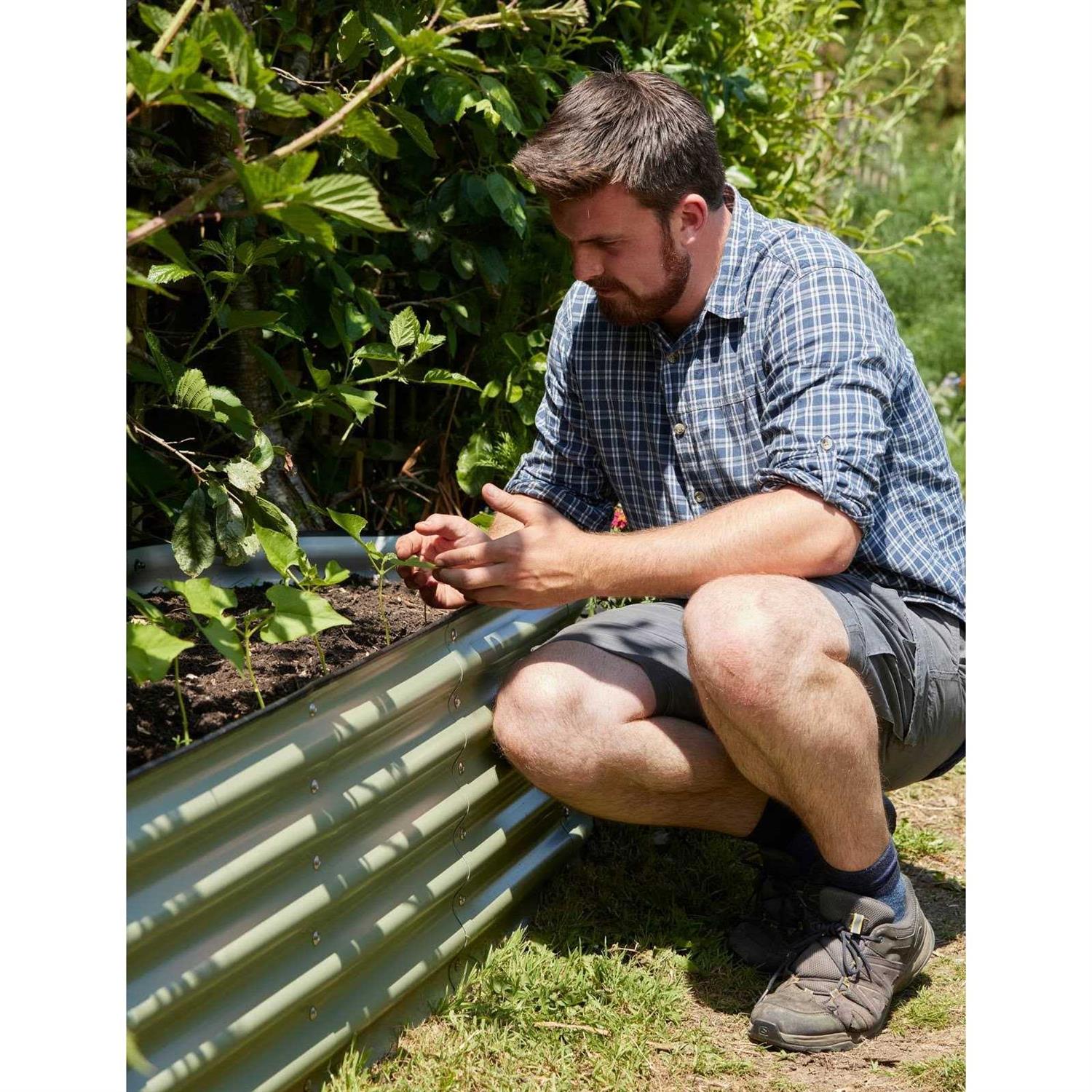 Vego Garden 17 Tall 9 In 1 Modular Metal Raised Garden Bed Kit - Image 5