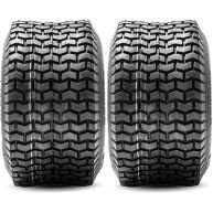 Two 15×6.00-6 Turf Tire 4 Ply Lawn Mower Tractor 15×6-6 Nhs Tubeless 15x6x6