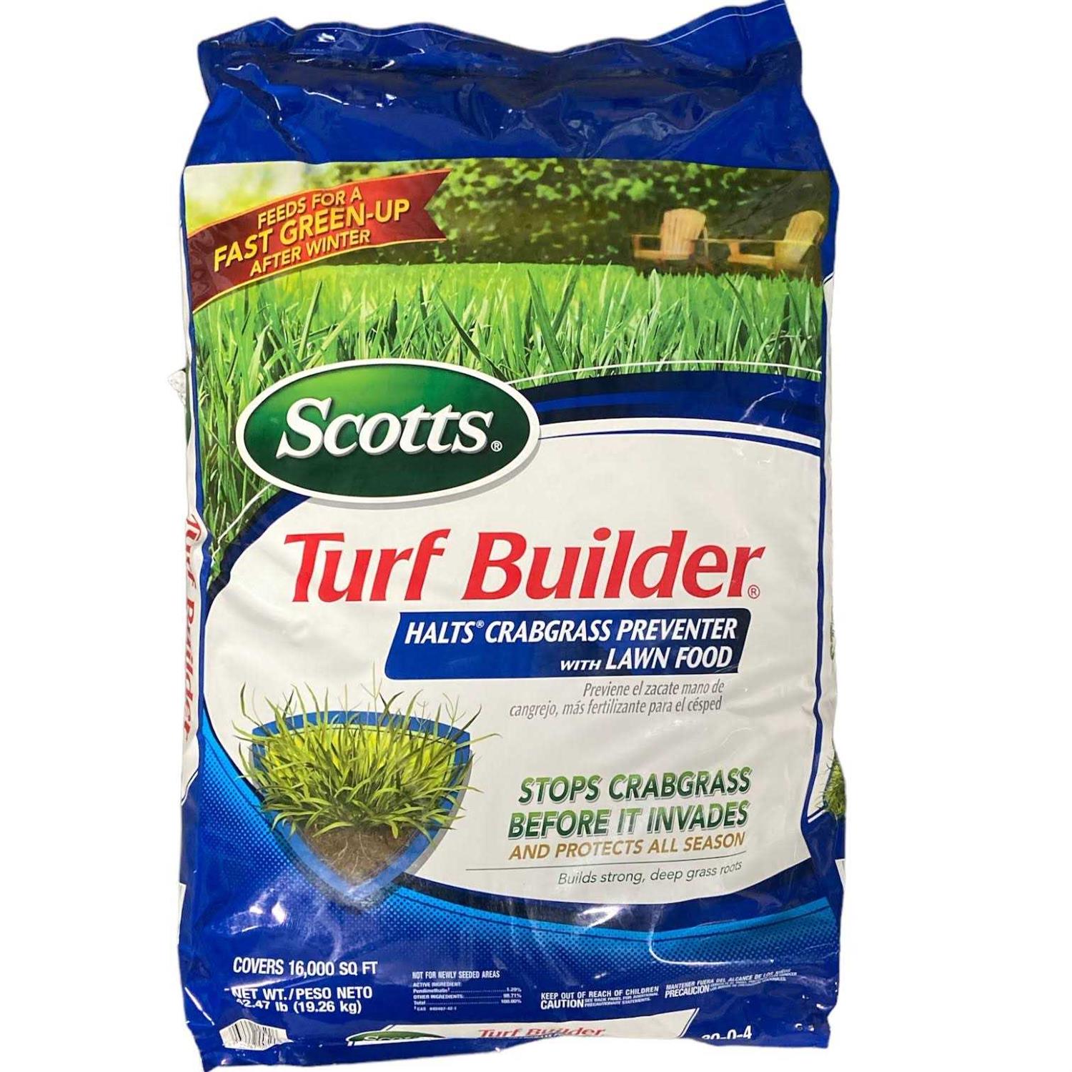 Scotts Turf Builder Halts Crabgrass Preventer with Lawn Food