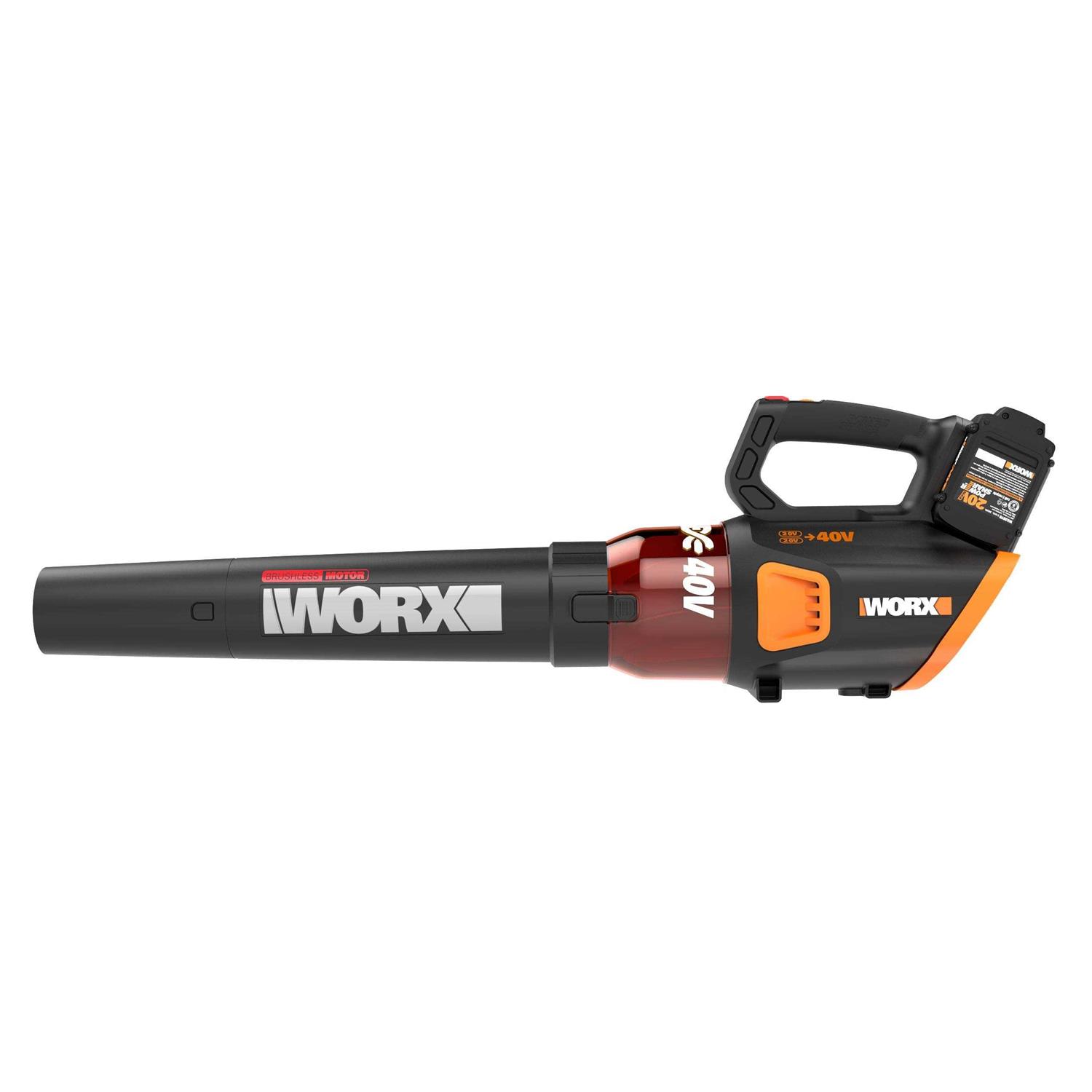 Worx 40V Turbine Cordless Brushless Leaf Blower WG584 - Image 2