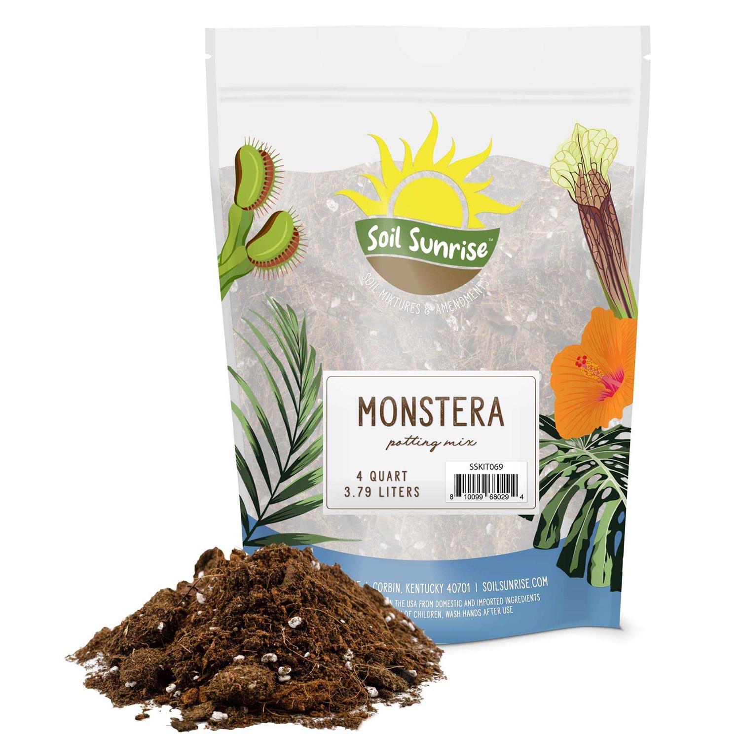 Soil Sunrise Monstera Houseplant Potting Soil Mix