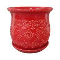 The Pioneer Woman Embossed Timeless Geo Planter Stoneware