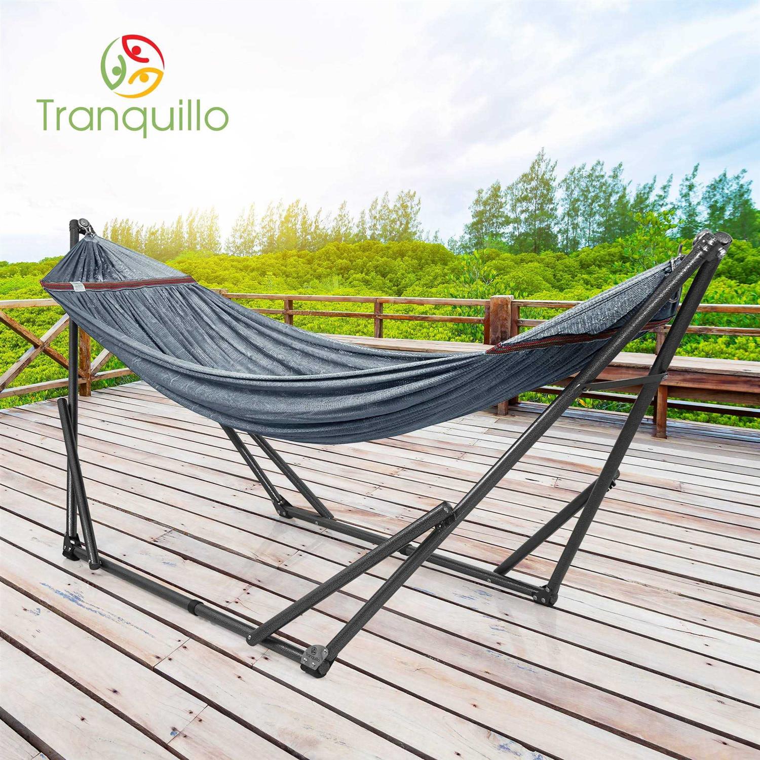 Tranquillo Universal Double Hammock with Adjustable Stand Bag - Image 3