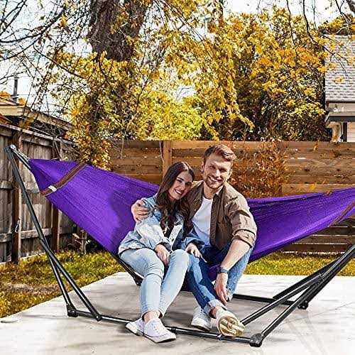 Tranquillo Universal Double Hammock with Adjustable Stand Bag - Image 5
