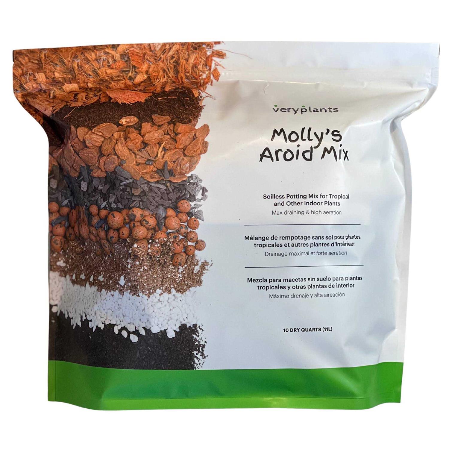 VERYPLANTS Molly’s Aroid Mix Premium Tropical Plant Soilless Potting Mix - Image 3