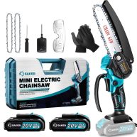 Saker 6 Inch Mini Chainsaw Handheld Pruning Chainsaw Electric Cordless Chainsaw for Tree Branches