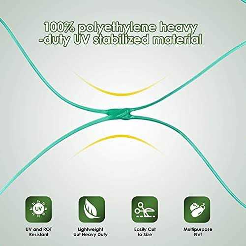 Ruolan Bird Netting for Garden Protect Vegetable Plants and Fruit Trees,Plastic Trellis Netting for Birds, Deer,Squirrels and Other Animals - Image 2