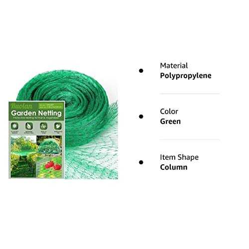 Ruolan Bird Netting for Garden Protect Vegetable Plants and Fruit Trees,Plastic Trellis Netting for Birds, Deer,Squirrels and Other Animals - Image 4