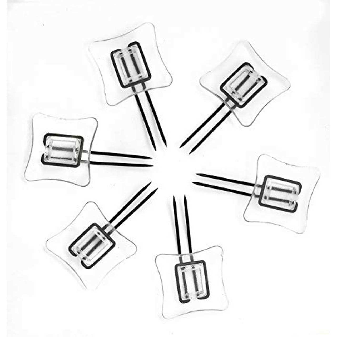 Rug Settlers Rug Pins Pack of 6 Rug Anchors Secure a Rug Over a Rug Anti Slip Pins for mats Runners Plastic Sheets and Throws