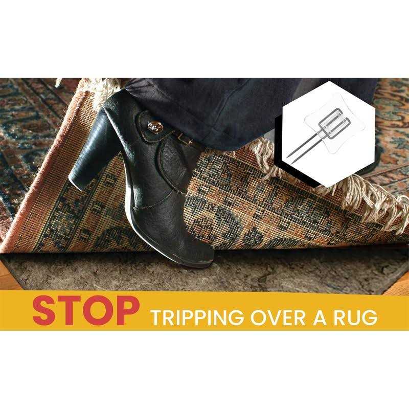 Rug Settlers Rug Pins Pack of 6 Rug Anchors Secure a Rug Over a Rug Anti Slip Pins for mats Runners Plastic Sheets and Throws - Image 4