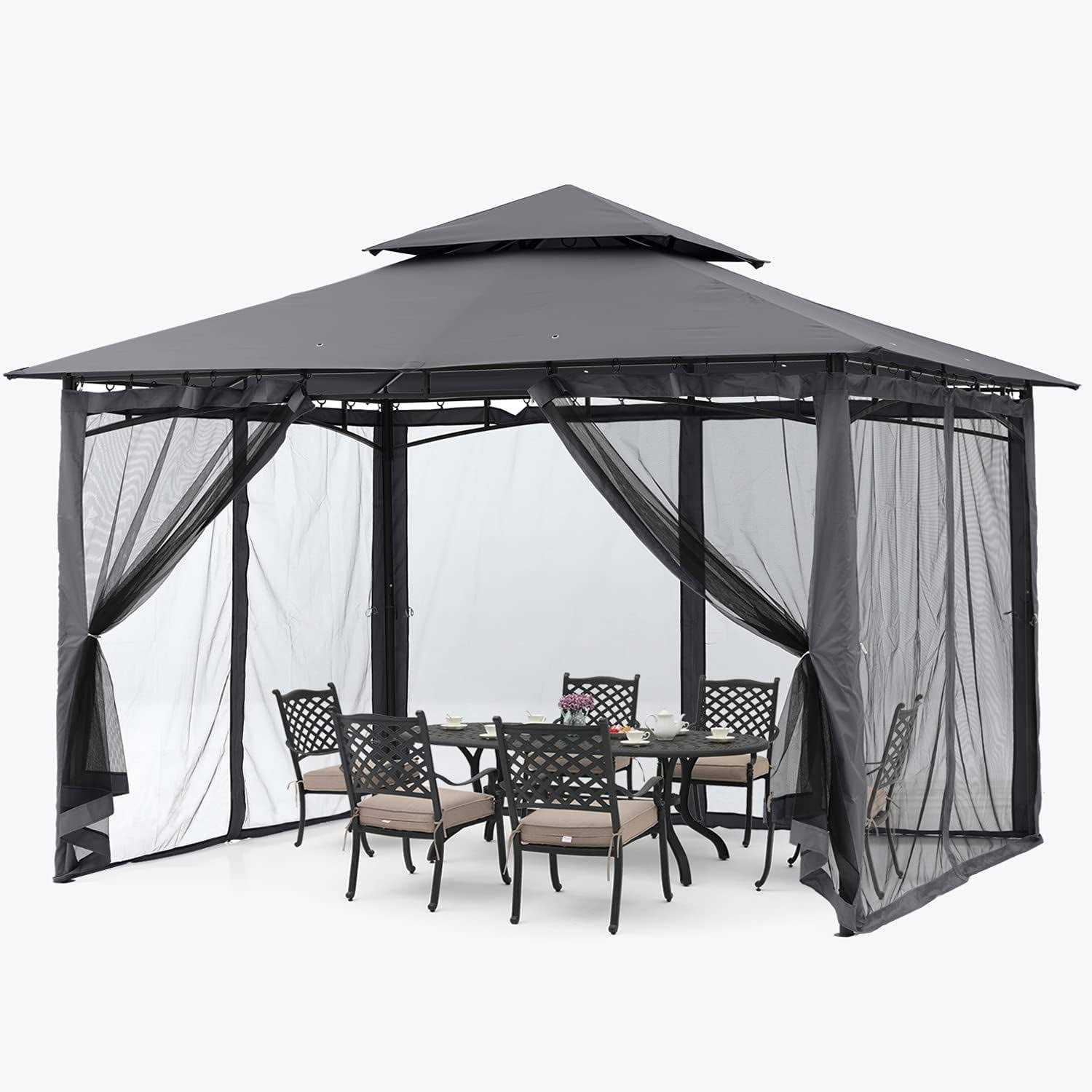 Sturdy Patio Gazebo 10 Ft x with Mosquito Netting by ABCCANOPY - Image 4