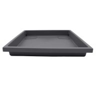 The HC Companies 14 inch Accent Square Plastic Plant Saucer