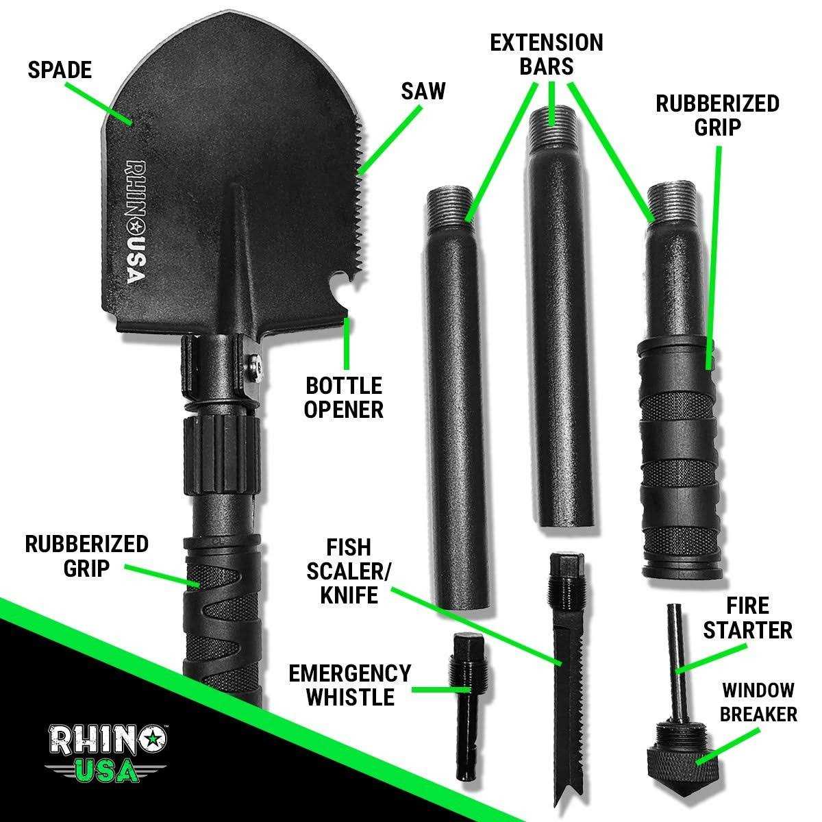 Rhino USA Inc. Ultimate Survival Shovel RNO-SURVIVAL-SHOVEL - Image 2
