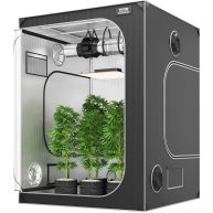 VEVOR Grow Tent High Reflective 2000D Mylar Hydroponic Growing Tent with Observation Window, Tool Bag and Floor Tray
