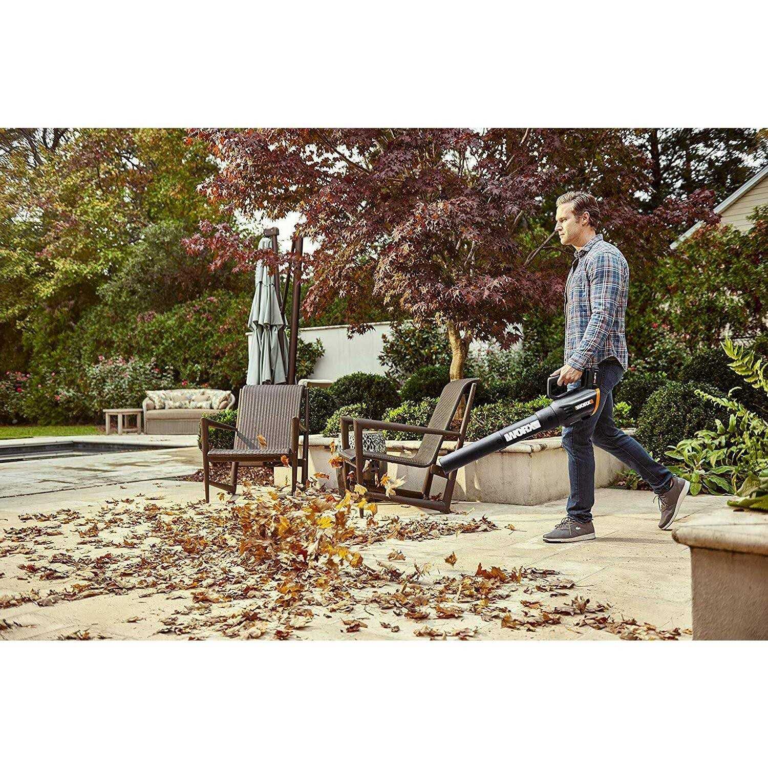 Worx WG547 20V Power Share Turbine Cordless Leaf Blower - Image 5