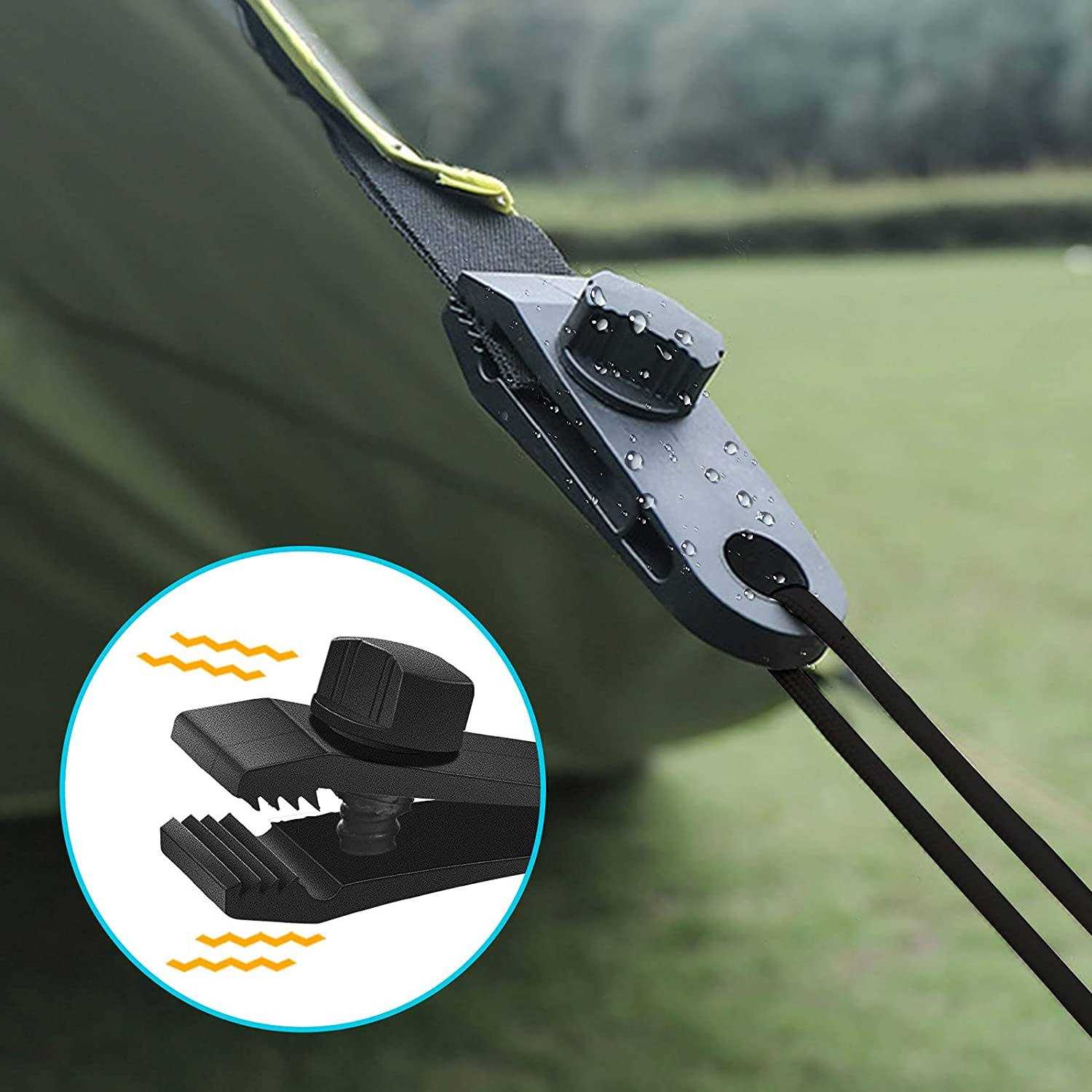 Tarp Clips Heavy Duty Lock Grip Clamps Thumb Screw Tent Clip Secures Tarps Awning Clamp Set for Camping Tarps Awnings Caravan Canopies Car Covers - Image 5