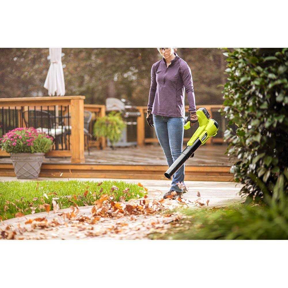 Ryobi ONE+ 18V 90 MPH 250 CFM Cordless Battery Leaf Blower - Image 4