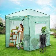 VEVOR Pop-Up Greenhouse Portable Greenhouse with Doors & Windows Set Up in Minutes