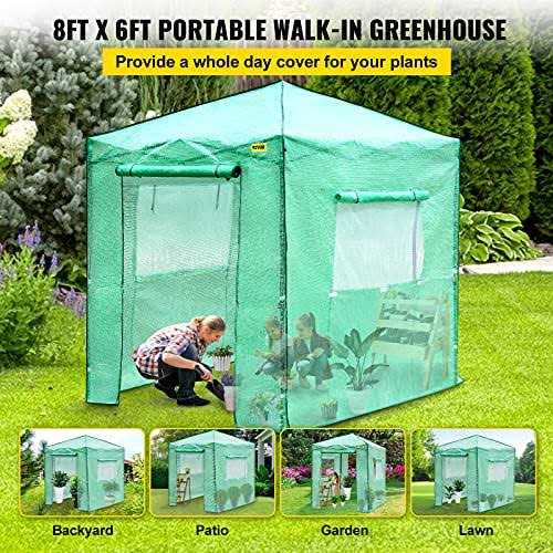 VEVOR Pop-Up Greenhouse Portable Greenhouse with Doors & Windows Set Up in Minutes - Image 2