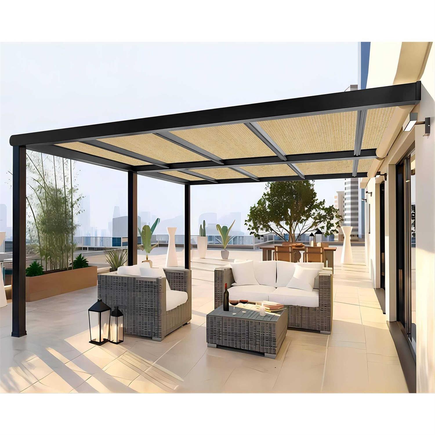 Shatex 90% Shade Fabric Sun Shade Cloth with Grommets for Pergola Cover Canopy - Image 2