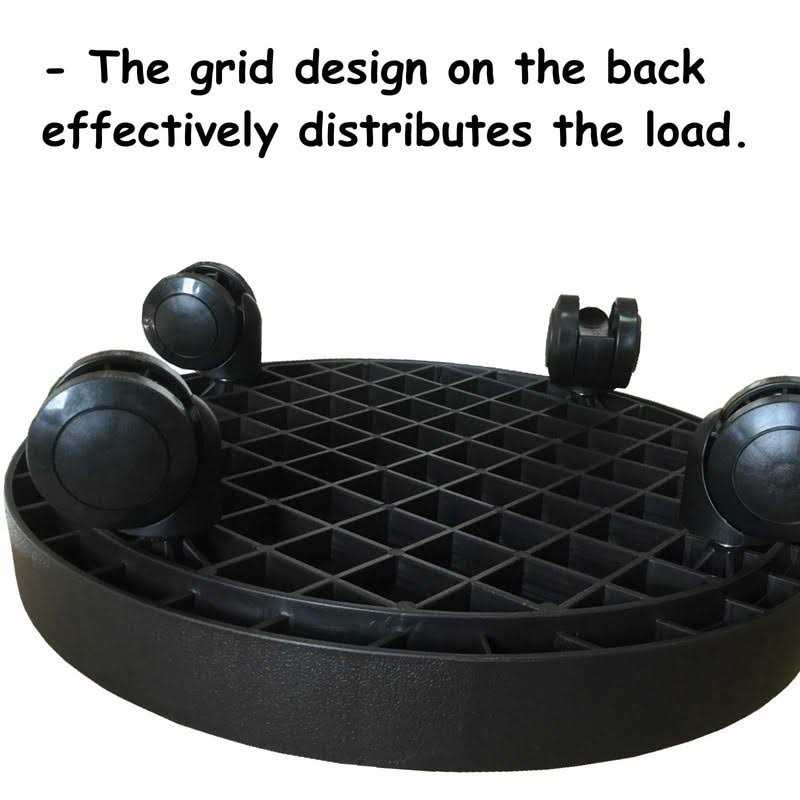 WanderingDonkey 2 Pack of 11 Inch Heavy Duty Plant Caddy with Wheels,Rolling Plant Stand Pot Trolley,Wheeled Planter Saucer Tray,Potted Flower Mover Dolly w - Image 5