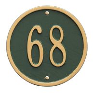 Whitehall Round 1-Line Wall Plaque