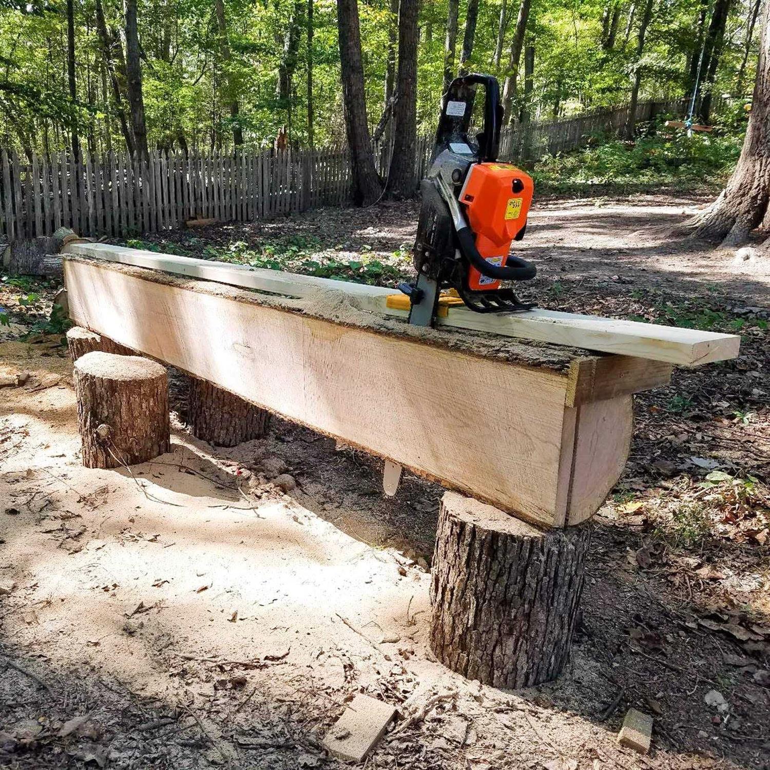 SurmountWay Vertical Chainsaw Mill Lumber Cutting Guide for Chainsaw Portable Mini Sawmill Chainsaw Attachment Cut Guided Mill Wood for Builders and - Image 2