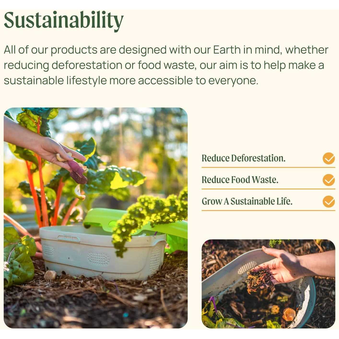 Vego Garden Tall Round Metal Raised Garden Bed - Image 4