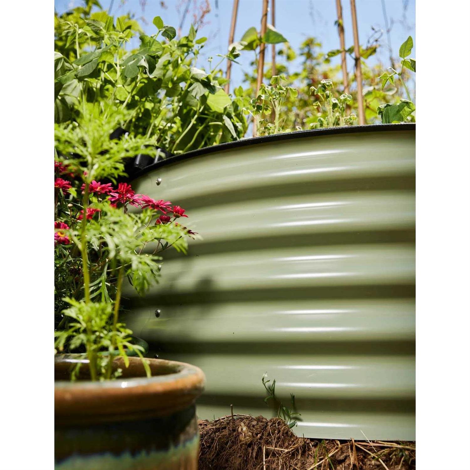 Vego Garden Tall Round Metal Raised Garden Bed - Image 5