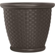 Suncast Resin Wicker Planter