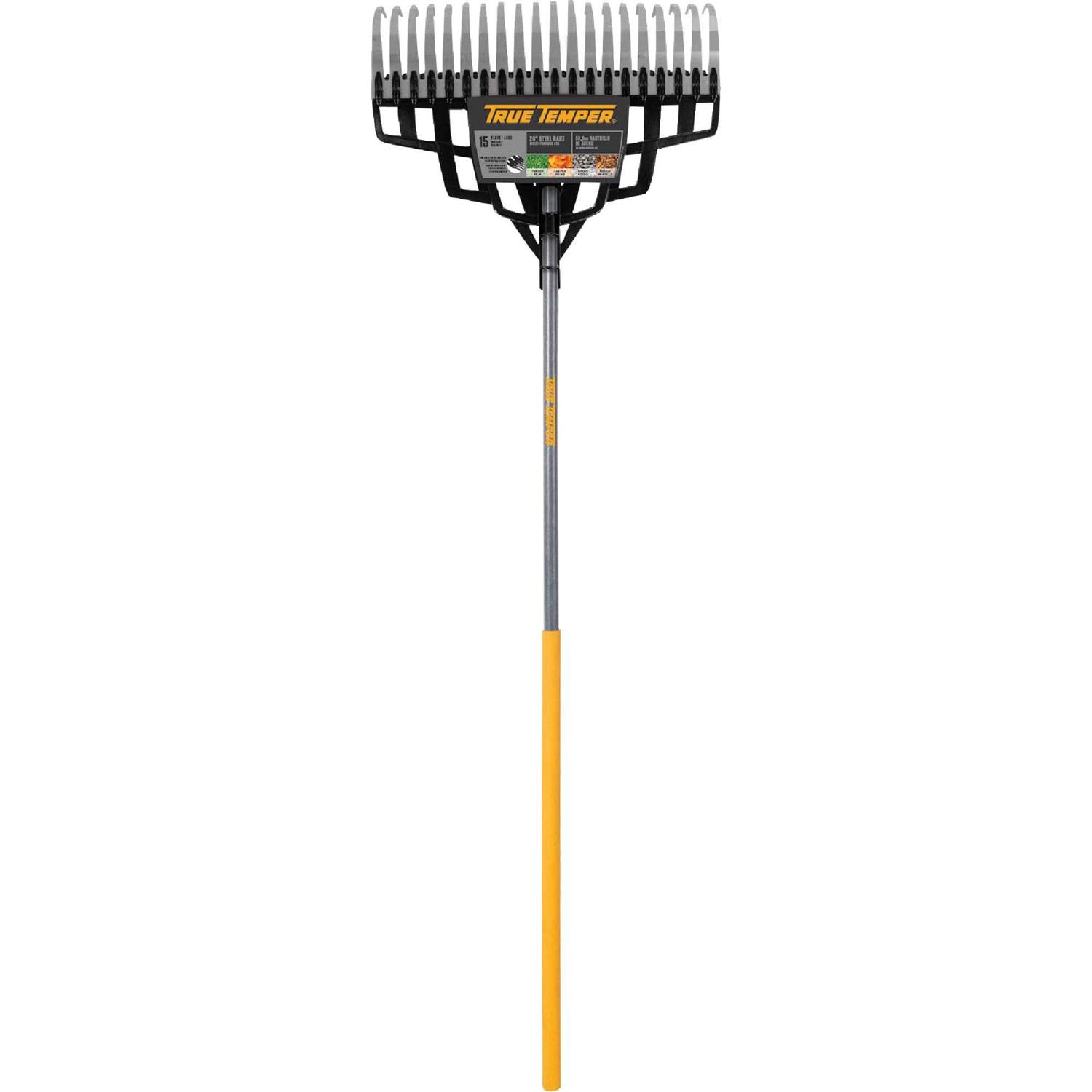 True Temper 65 20-Tine Steel Lawn Rake - Image 3