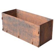 Titan Great Outdoors 16 inch(H) x 39 inch(l) Corten Steel Planter Box, Patina Indoor/Outdoor Garden