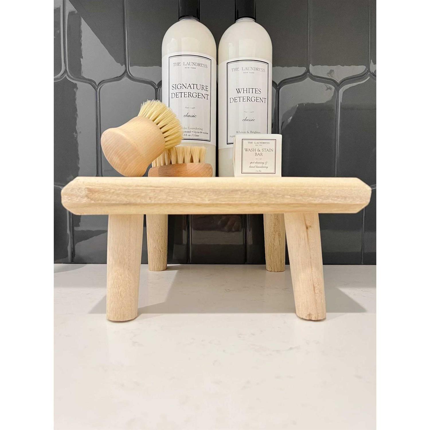 Storied Home Paulownia Wood Footed Pedestal - Image 2