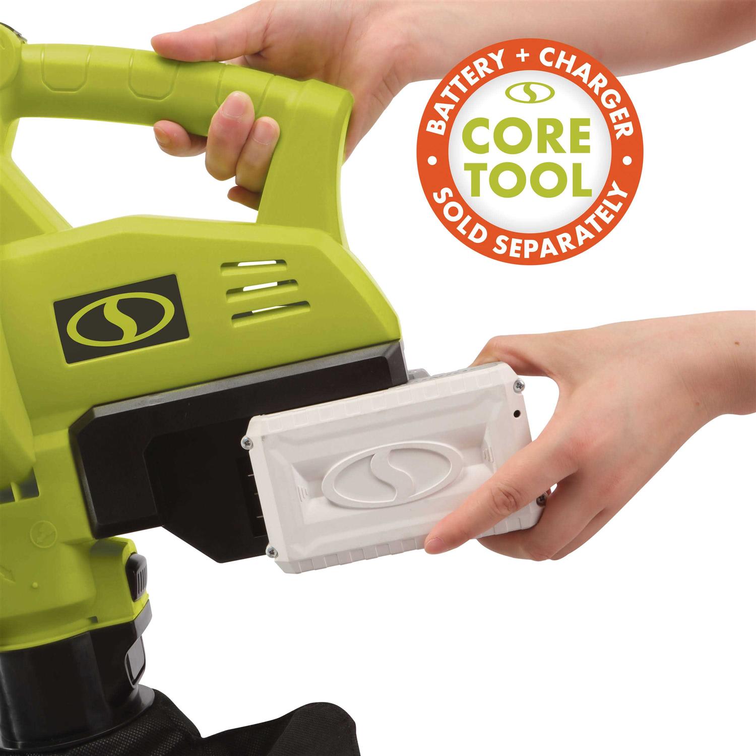 Sun Joe 24V-X2-BVM143-CT Cordless Blower Vacuum Mulcher - Image 3