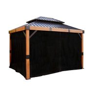 Sojag Black Curtains for Fontana Gazebo