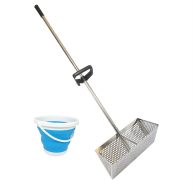 Sand Fleas Rake Stainless Steel Sand Sifter Detachable 47 Inches Long Handle