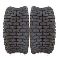 Set of 2 16×6.50-8 Turf Tires 4 Ply 16-by-6.50-by-8 Tubeless Tires Replacement for Garden Tractor Lawn Mower