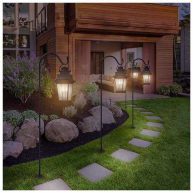 Sorbus Extendable Garden Planter Stakes Shepherd’s Hooks