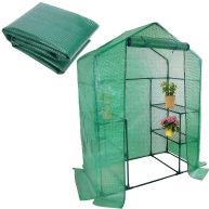 SHANGXING Walk-in Greenhouse Replacement Cover with Roll-Up Zipper PE Plant Gardening Greenhouse Cover for Gardening Plants Cold Frost