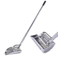 Shaledig Sand Scoop for Metal Detecting 304 Stainless Steel Shovel Scoop for Metal Detecting for Adults