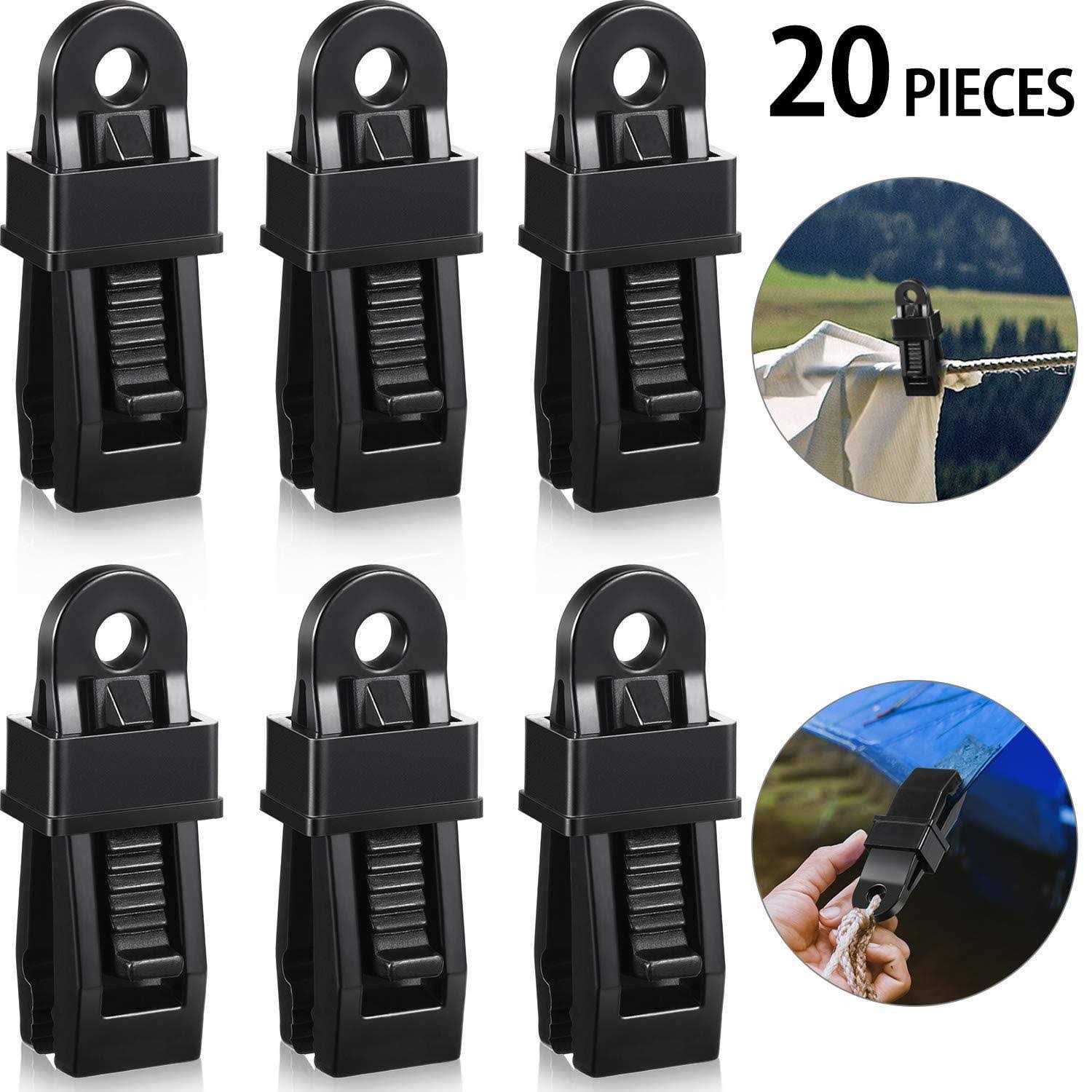Tarp Clip Crocodile Mouth Multipurpose Secures Clamp with Strong Lock Grip Clamp Trap Clip Camping Clamp Clip Tighten Lock Grip Tent Snap