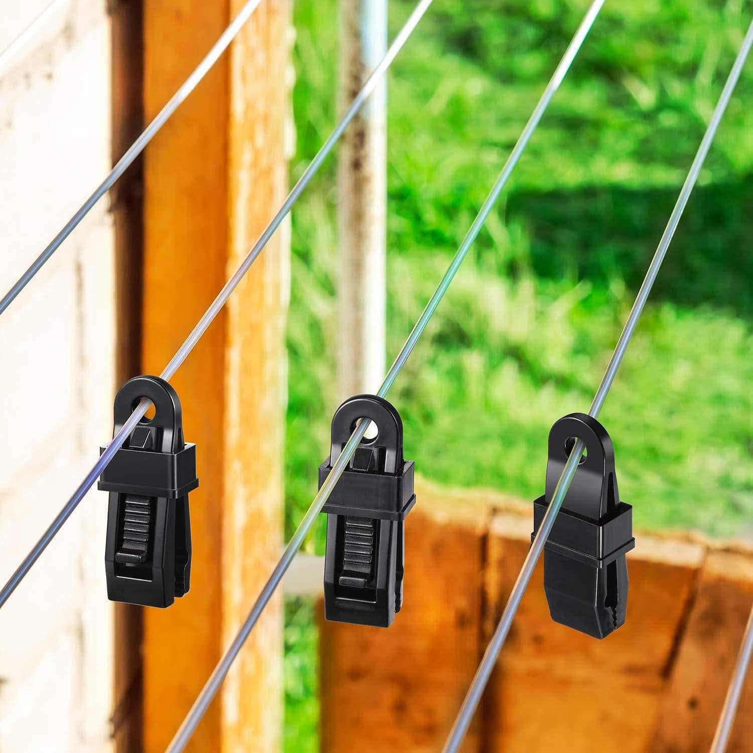 Tarp Clip Crocodile Mouth Multipurpose Secures Clamp with Strong Lock Grip Clamp Trap Clip Camping Clamp Clip Tighten Lock Grip Tent Snap - Image 4