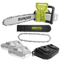 Sun Joe 24v-x2-cs16-max 48-Volt iON+ Cordless Chain Saw Kit