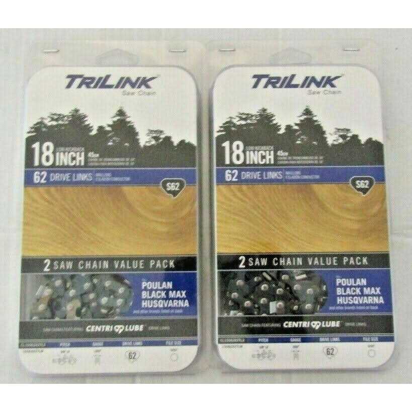Trilink Saw Chain CL15062X2TL2 2pk 18 S62 Chain - Image 3