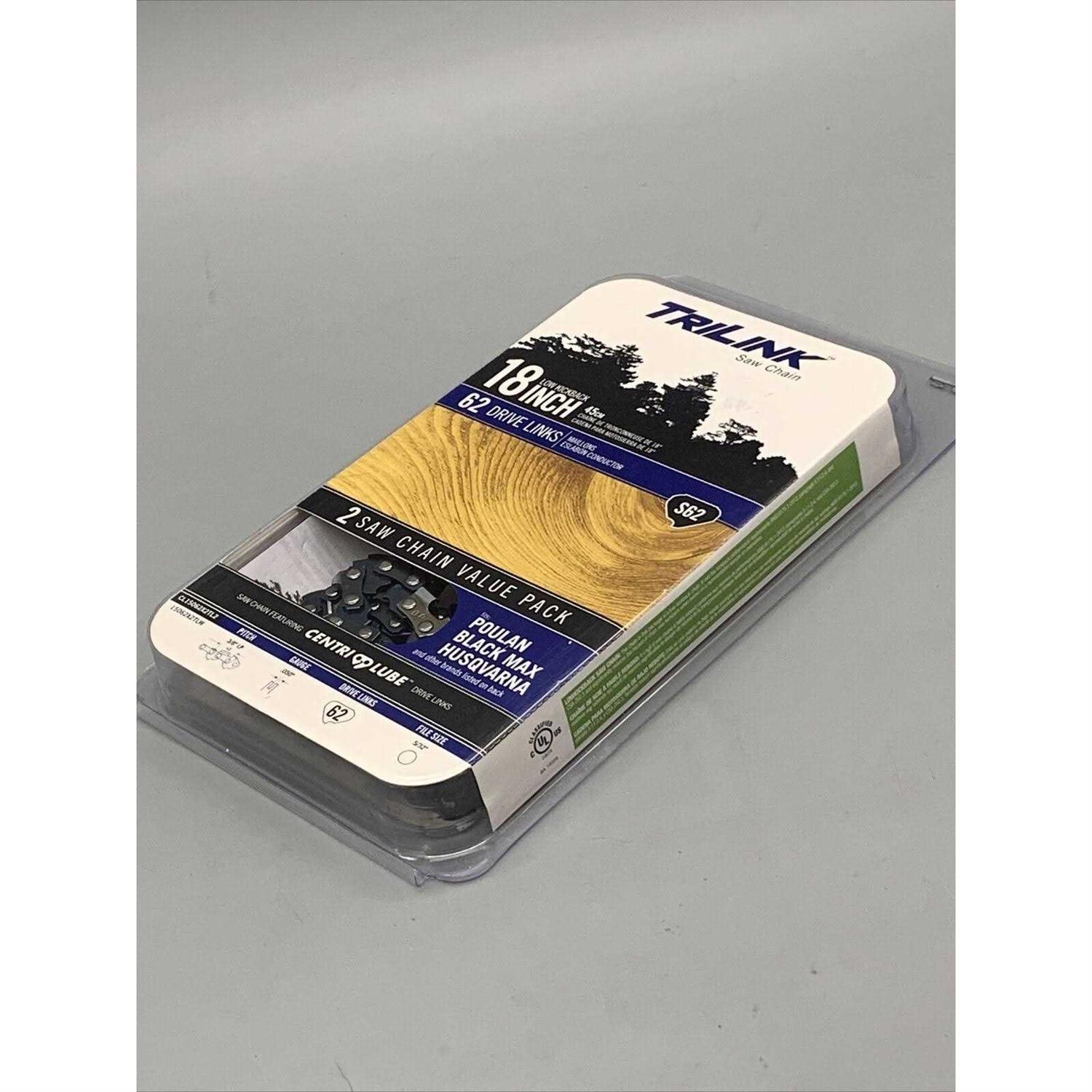 Trilink Saw Chain CL15062X2TL2 2pk 18 S62 Chain - Image 5